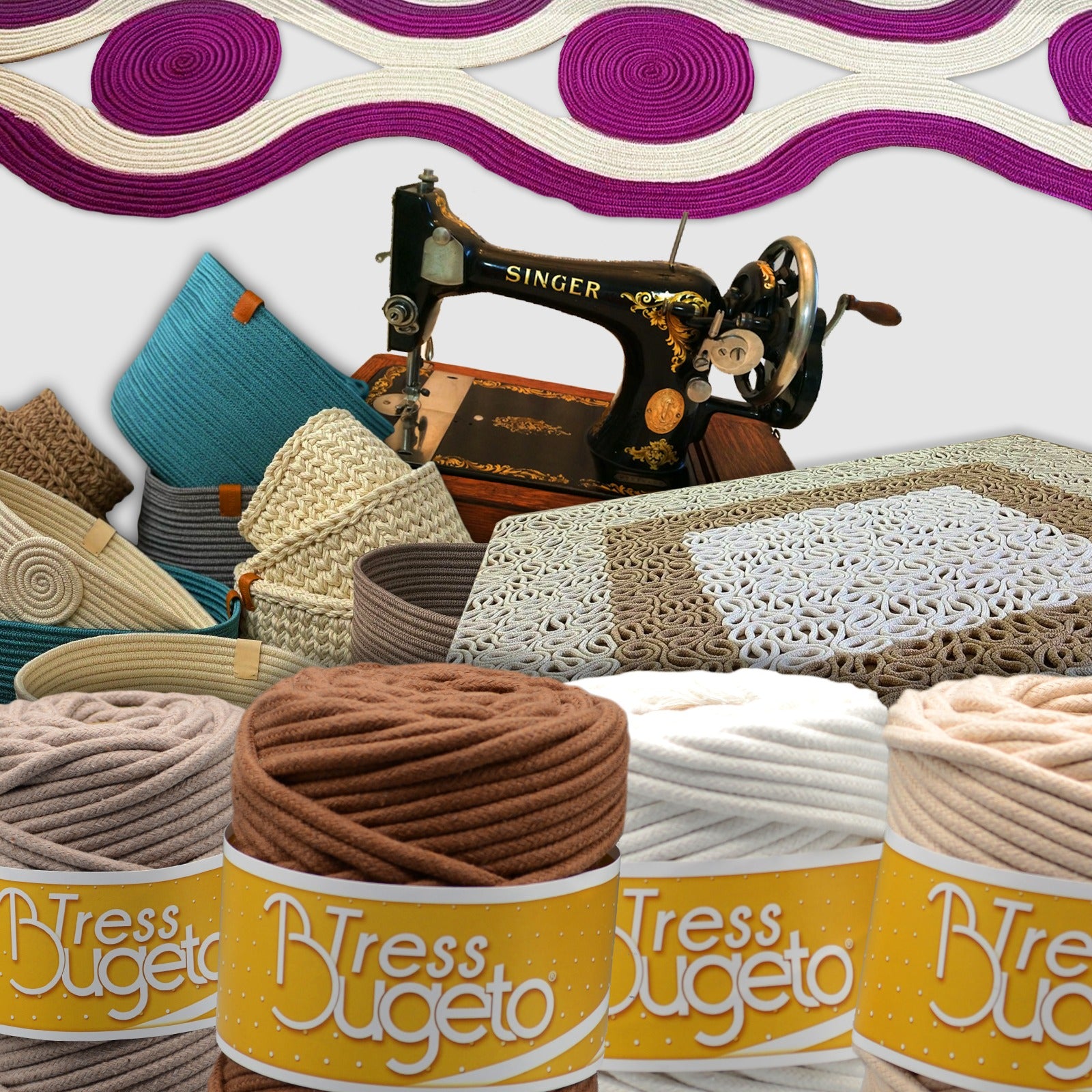 25 pcs Sewing Machines Cords- Tress